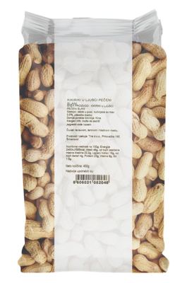 KIKIRIKI LJUSKA PEČENA SLANA 400G SLON TIRA