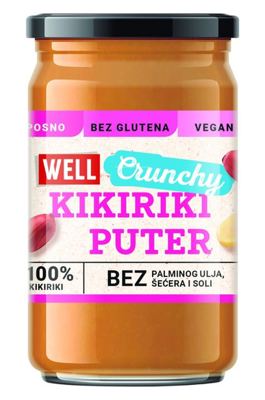 KIKIRIKI PUTER CRUNCHY 500G WELL