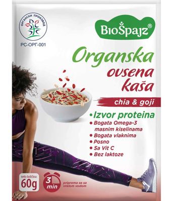 Ovsena kasa Chia&Goji 60g BIO