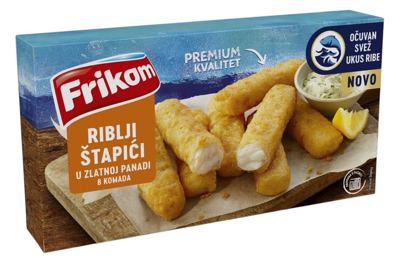 Riblji stapici u zlatnoj panadi 224g #12 Frikom