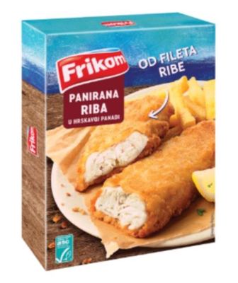 RIBA PANIRANA U HRSKAVOJ PANADI 240GR FRIKOM