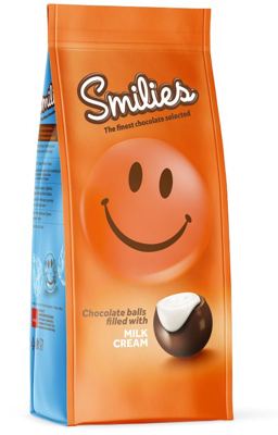 BOMBONJERA KUGLICE MLEČNE SMILIES 138G