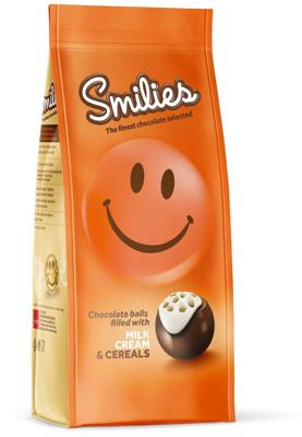BOMBONJERA KUGLICE ČOKOLADNE CRISPY SMILIES 120G