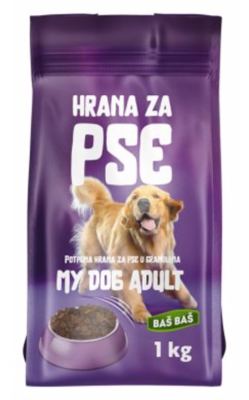 HRANA ZA PSE GRANULE ADULT BAŠ BAŠ 1KG