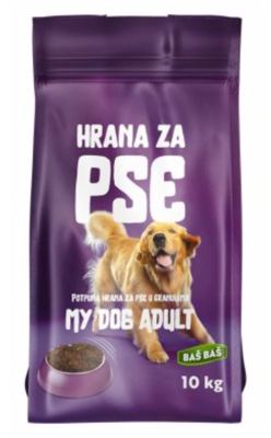 HRANA ZA PSE GRANULE ADULT BAŠ BAŠ 10KG