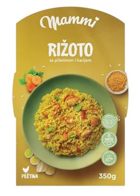 GOTOVO JELO RIŽOTO PILETINA KARI MAMMI 350G