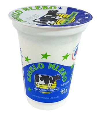 KIS.MLEKO 2.8% 0.18L MLEKARA GLOZANE