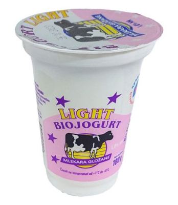 JOGURT 1% 180GR LIGHT CASA MLEKARA GLOZA