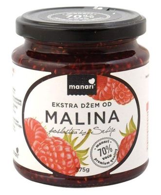 DŽEM MALINA 375 GR MANARI