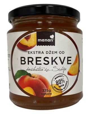 DŽEM BRESKVA 375GR MANARI