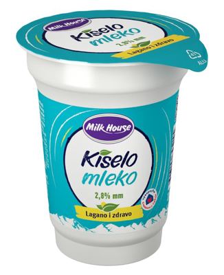 KISELO MLEKO MILK HOUSE 2.8%MM 180G ČAŠA