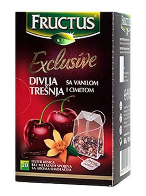 ČAJ DIVLJA TREŠNJA&VANILA&CIMET EXL FRUCTUS 60G