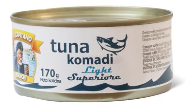 TUNA KOMAD LIGHT SUPERIOR 170G CAPITANO