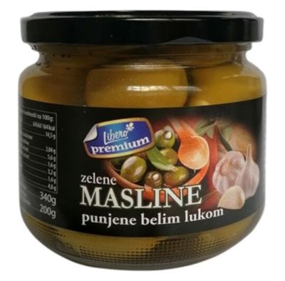 MASLINE ZELENE SA BELIM LUKOM PREMIUM LIBERO 340G