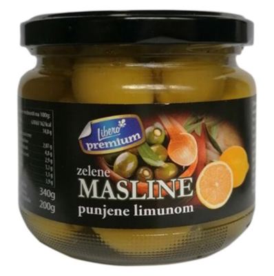 MASLINE ZELENE SA LIMUNOM PREMIUM LIBERO 340G