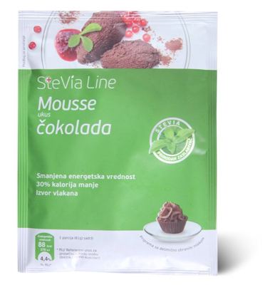 MOUSSE ČOKOLADA STEVIA LINE 75G