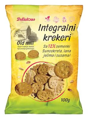 INTEGRALNI KREKERI SA SEMENKAMA 100G 30/1