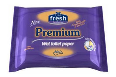 PAPIR WC TOALETNI VLAŽNI 60/1 FRESH PREMIUM