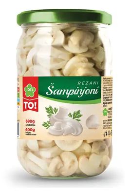 Šampinjoni Rezani TO Dtl 720 ml