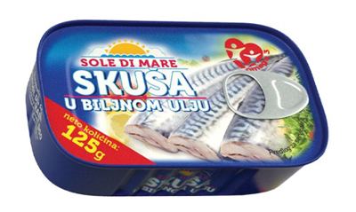 SKUSA U BILJNOM ULJU 125g SOLE DI MARE