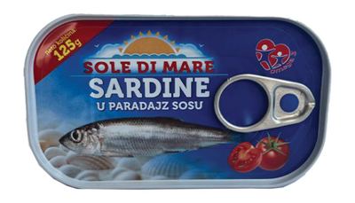 Sardina u paradajz sosu 0125 SOLE DI MARE