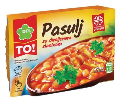Pasulj Sa Dimljenom Slaninom TO Dtl 400 g