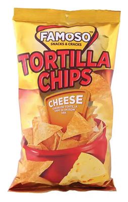 TORTILJA ČIPS EL FAMOSO CHEESE 85G SILBO
