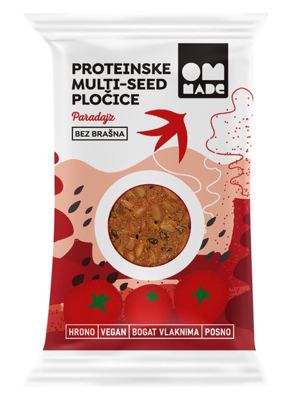 PLOČICE PROTEINSKE BEZ BRAŠNA PARADAJZ OM MADE 54G