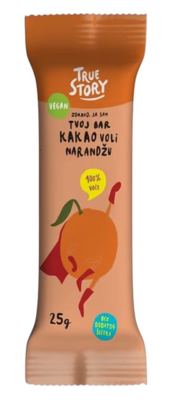 BAR BEZ ŠEĆERA KAKAO NARANDŽA TRUE STORY 25G