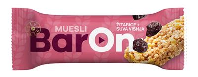 MUSLI BAR BARON VISNJA 30G
