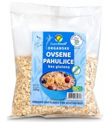 OVSENE PAHULJICE BEZ GLUTENA 200 GR ORGANIC SUPERFOOD