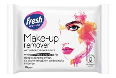 MARAMICE ZA SKIDANJE ŠMINKE AKTIVNI UGALJ 20/1 FRESH