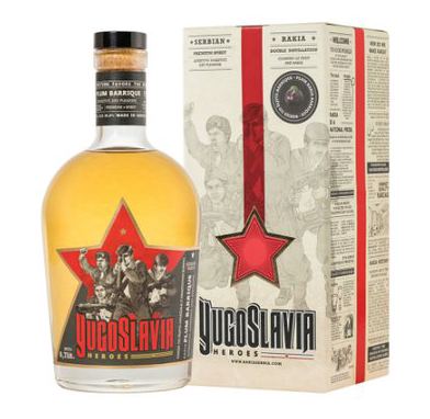 Rakija YU heroes sljiva barik box 0,7l