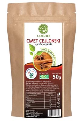CIMET ORGANSKI CEJLONSKI U PRAHU LUČAR 50G