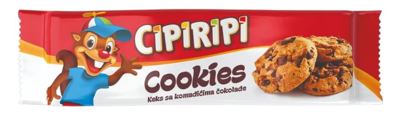 CIPIRIPI COOKIES SA KOMADICIMA COKOLADE 150GR