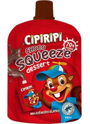 CIPIRIPI CHOCO SQUEEZE DESSERT 90G