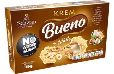 WAFEL PROIZVOD BEZ ŠEĆERA BUENO WHITE 95G