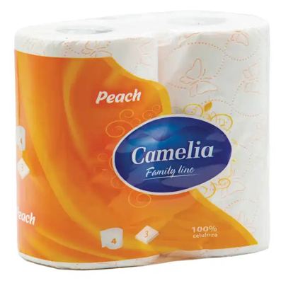 TOALETNI PAPIR 3SL BRESKVA CAMELIA 4/1