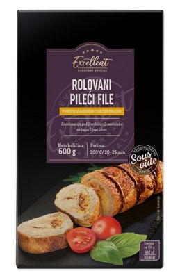 Rolovani pileci file 600g Sous Vide