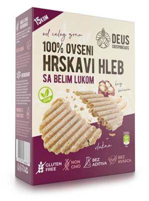HLEB DEUS OVSENI HRSKAVI BELI LUK 150G