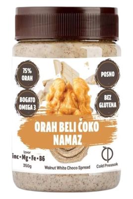 PUTER OD ORAHA I BELE ČOKOLADE COLD PRESSOK 350G