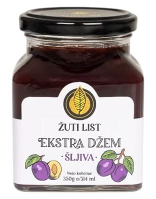 DŽEM OD ŠLJIVE EKSTRA 350GR ŽUTI LIST