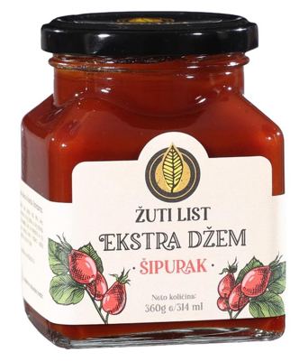 DŽEM OD ŠIPURKA EKSTRA 360GR ŽUTI LIST
