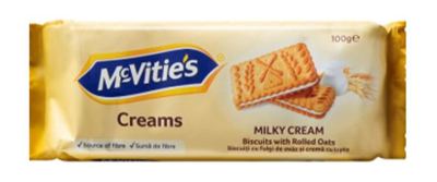 MC VITIE`S KAKAO CAJNO PECIVO, FIL MLECI KREM 90G