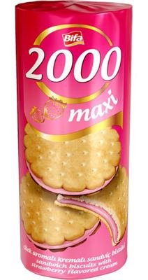 BIFFA SENDWICH KEKS JAGODA 500G
