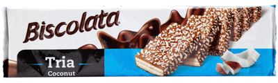 BISCOLATA TRIA KOKOS VAFL 100 GR SOLEN--U