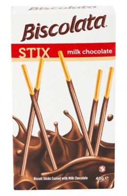BISCOLATA STIX MILKY 40G
