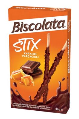 BISCOLATA STIX CARAMEL 36G SOLEN