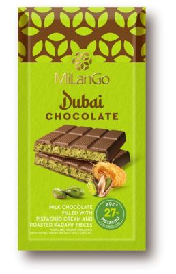 ČOKOLADA DUBAI MLEČNA PUNJENA 122G
