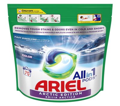 Deterdzent ARIEL kapsule 70/1 Artic Edition